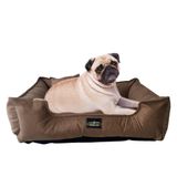 Caminha Para Cachorro Gato Cochilo Pet G Veludo Suede Marrom