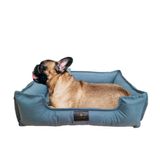 Cama Caminha Veludo 2peças Para Cachorro Tamanho G70x60 Azul