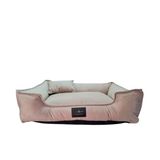 Cama Caminha Para Pet Cachorros Medios Veludo 70x60 G Bege