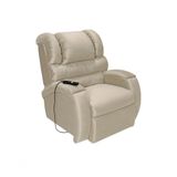 Cadeira Poltrona Reclinável Imperial Motorizada Para Amamentação Suede Com Lift E Massageador Areia