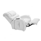 Poltrona Reclinável Cadeira Imperial Para Idoso Motorizada Corano Gravidade Zero Massageadora Império Branco