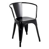 Cadeira Iron Tolix Francesinha Industrial Com Apoio De Braços
