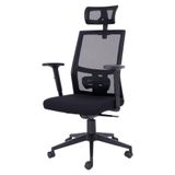 Cadeira De Escritório Presidente Flex Mesh Waw Design Base Giratória Braço E Altura Ajustável