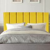 Cabeceira Estofada Cama Casal Queen Size 160 Cm Taís Suede
