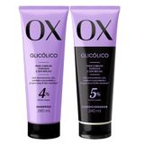 Kit Shampoo Ox Glicólico 240ml E Condicionador Ox Glicólico 240ml