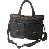 Bolsa Masculina Para Laptop Pasta Bolsa De Negócios Notebook Com Alça Preto