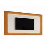 Painel Grecia 1,80x1,30m Com Led Para Tv 65&quot; Cor:naturalle/off