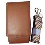 Bolsa Transversal Feminina Moda Deluxe Porta Celular Trabalho Social Com Duas Divisórias Marrom