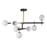 Lustre Pendente Nordecor Romai Ori 2195 G9 Onix Com Dourado Bivolt