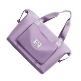 Bolsa Mala De Viagem Saco Dobrável À Prova D\&#39;água De Grande Capacidade Impermeável Lilas