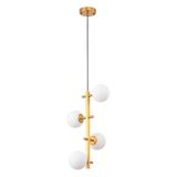 Lustre Pendente Nordecor Romai Desa 2274 Dourado G9 Bivolt