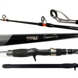 Vara Carretilha Pesca Pesada Rapala Tambafish 2,10m 20-50 Lbs 2 Partes