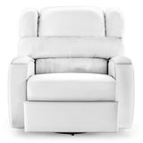 Poltrona Do Papai Reclinável Napoli Glider Giratória Pu Fh1 Branco