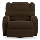 Poltrona Do Papai Reclinável Napoli Glider Giratória Massagem Veludo Fh1 Marrom