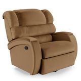 Poltrona Do Papai Reclinável Napoli Glider Giratória Pu Caramelo Fh1