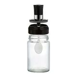 Pote Para Condimentos E Temperos Em Vidro 240ml Com Colher Tampa Plástica