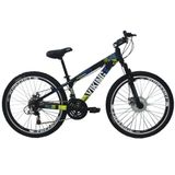 Bicicleta Tuff25 Freeride Aro 26 Preto/amarelo Vikingx