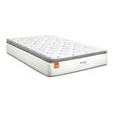 Colchão Casal Wave 138x188cm Molas Ensacadas Softgel Inducol Cr448b Branco