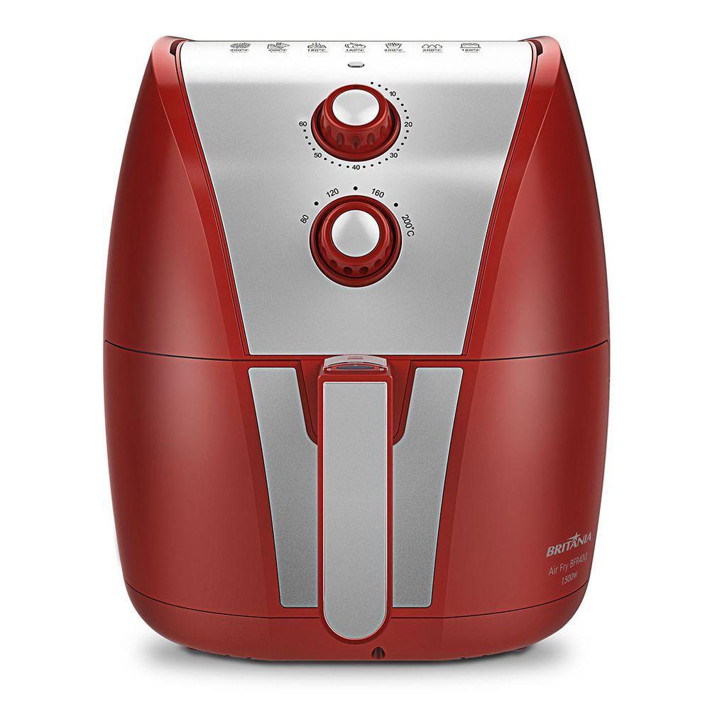 Fritadeira Air Fryer Britânia Bfr40vi Antiaderente 5l 1500w 127v