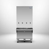 Bebedouro De Coluna Industrial 4 Torneiras 200 Litros Frisbel Ra20 Inox 220v