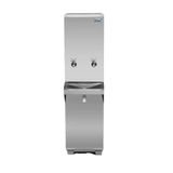Bebedouro De Coluna Industrial 2 Torneiras 25 Litros Frisbel Rao Inox 127v