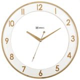 Relógio De Parede Silencioso Com Detalhe Do Mostrador Em Alto Relevo 6818-029