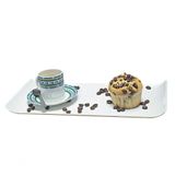 Bandeja Coffee Retangular 15x30 Preta Em Polipropileno Linha Tropical Vem