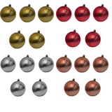 Bolinha De Natal Luxo C/ 5 Peças 8cm- Cores Sortidas- Chibrali Chibrali