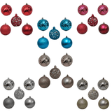 Bolinha De Natal Mix De Modelos C/ 5 Peças 8cm-cores Sortidas- Chibrali Chibrali