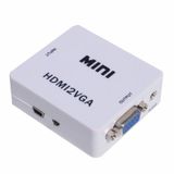 Mini Conversor Adaptador Hdmi Para Vga E Áudio