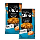 Kit 2 Salgadinho Aperitivo Plinc Show Sabor Cheddar Com Bacon 50g
