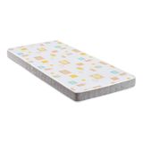Colchão De Solteiro Com Espuma D20 88x188cm Inducol Cr452b Branco/cinza Branco/cinza