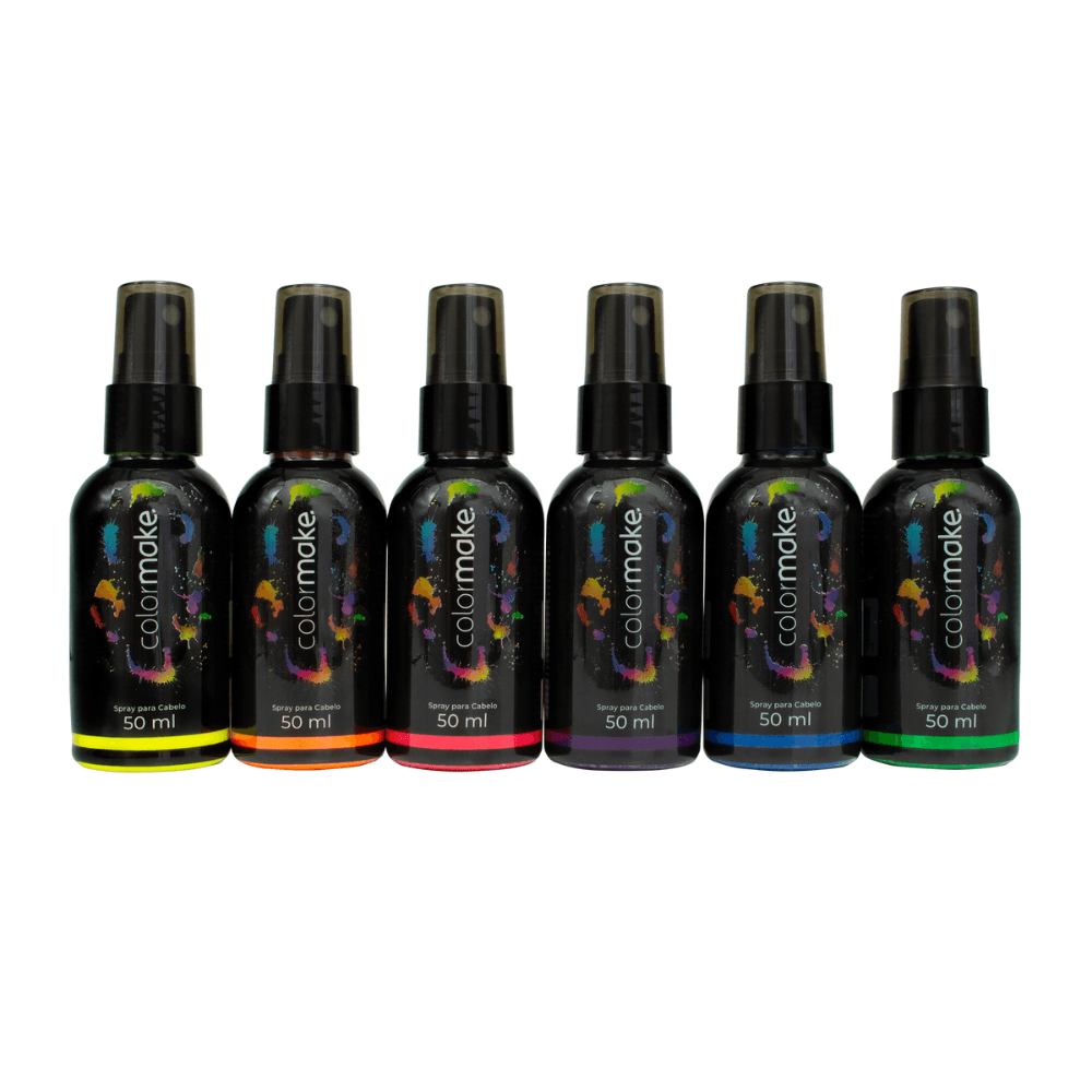 Spray Neon Para Cabelos Divertidos Carnaval Abrakadabra Azul