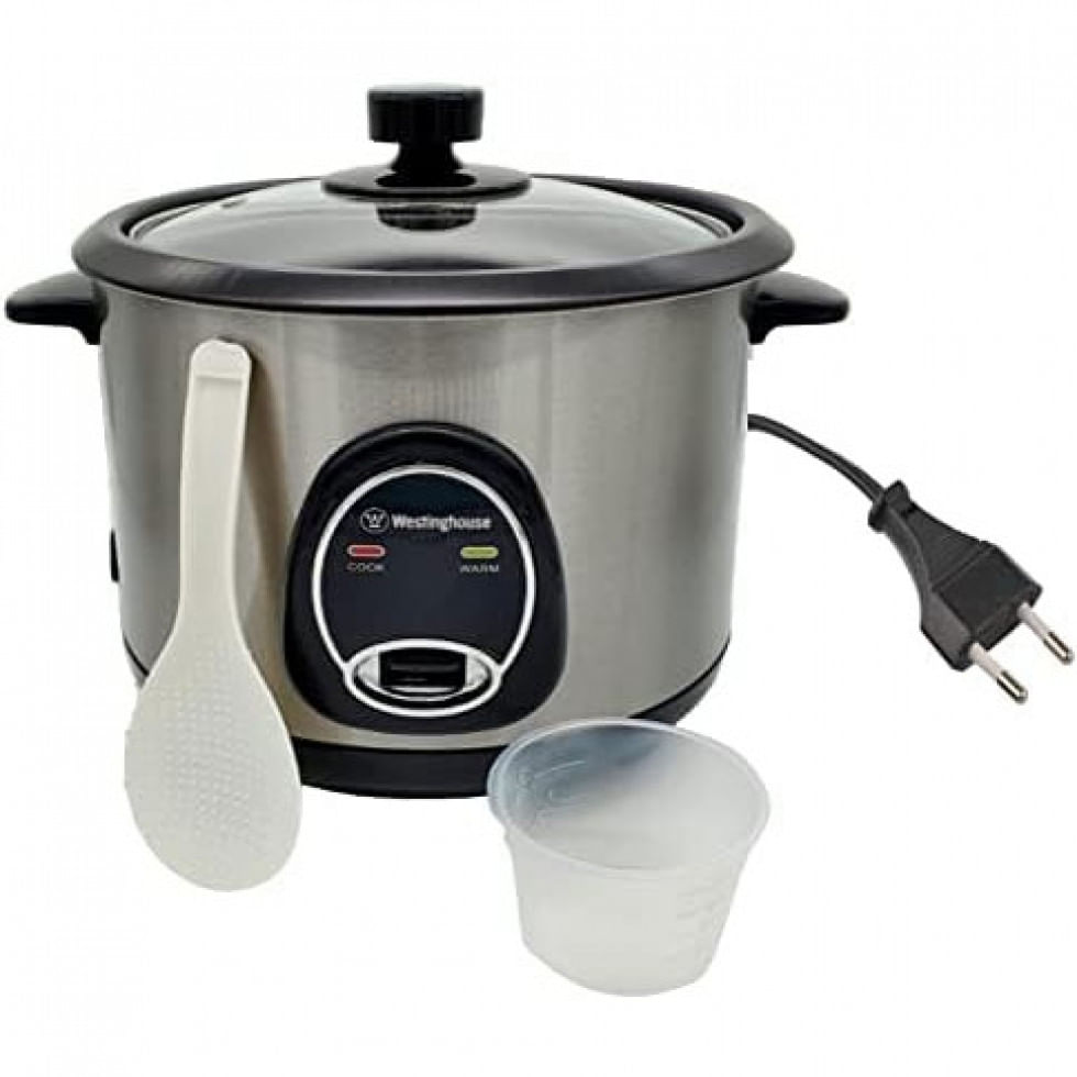 Panela De Arroz Eletrica 1.8l Multifuncional Com Desligamento Automatico, 700w, 110v, Westinghouse, Prateado