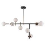 Lustre Pendente Nordecor Romai Tes 2198 G9 Onix Com Dourado Bivolt