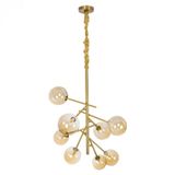 Lustre Pendente Nordecor Jabuticaba 2073 Dourado Bivolt