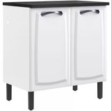 Balcão Duplo Itatiaia New Premium Com 2 Portas E 2 Prateleiras - 80cm De Largura