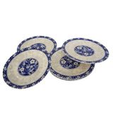 Prato Sobremesa Avulso Porcelana Blue Garden 19.50cm