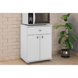 Multiuso Quarto Balcão Asm168 C- 2 Portas E 1 Gaveta Branco - Movelbento