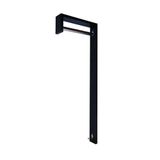 Cabideiro De Parede &quot;j&quot; Arara Camiseiro Porta Bolsas Preto Laca