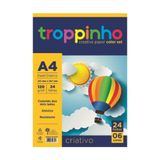 Papel Criativo Troppinho Color 120gr C/24 Fls 6 Cores Ref 8457