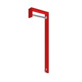 Cabideiro De Parede &quot;j&quot; Arara Camiseiro Porta Bolsas Vermelho Laca
