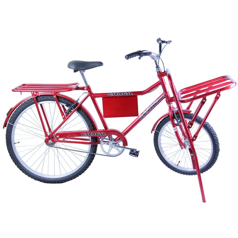 Bicicleta Dalannio Bike Barra Circular Cp Aro 26 Rígida 1 Marcha - Vermelho