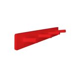 Cabideiro De Parede Porta Bolsas Mochila Toalhas Pinos Vermelho Laca