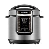 Panela de Pressão Elétrica Digital 6L Mondial Preto/Inox 220V PE-60-6L-I