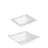 Kit Saladeira Moove 800ml + 2l Branco Em Polipropileno Linha Tropical Vem