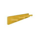 Cabideiro De Parede Porta Bolsas Mochila Toalhas Pinos Amarelo Laca