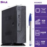 COMPUTADOR BUSINESS B100 MINI - CELERON DUAL CORE J1800 2.41GHZ 4GB DDR3 SODIMM SSD 240GB HDMI/VGA FONTE EXT. 60W