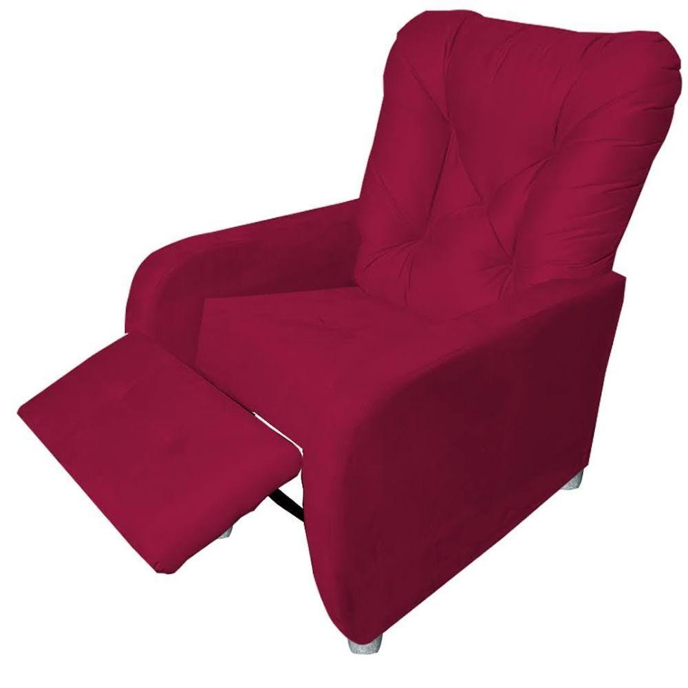 Poltrona Reclinavel Do Papai Escritorio Paris Vermelho