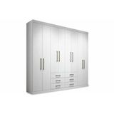 Guarda Roupa Casal 8 Portas E 6 Gavetas Master 8.6 Branco - Santos Andirá